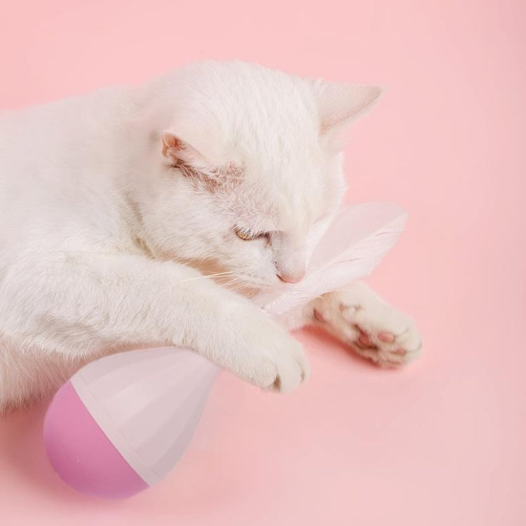 Cat Interactive Toy to Relieve Boredom Feather Tumbler Amusing Cat Stick