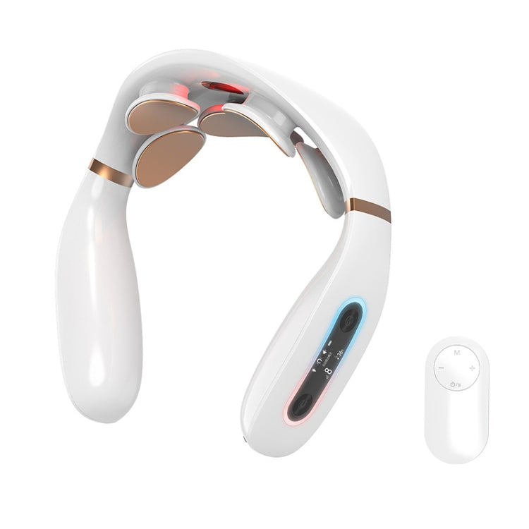 T12 Home Mini Automatic Pulse Smart Cervical Massager, Style: Flagship Model (White)