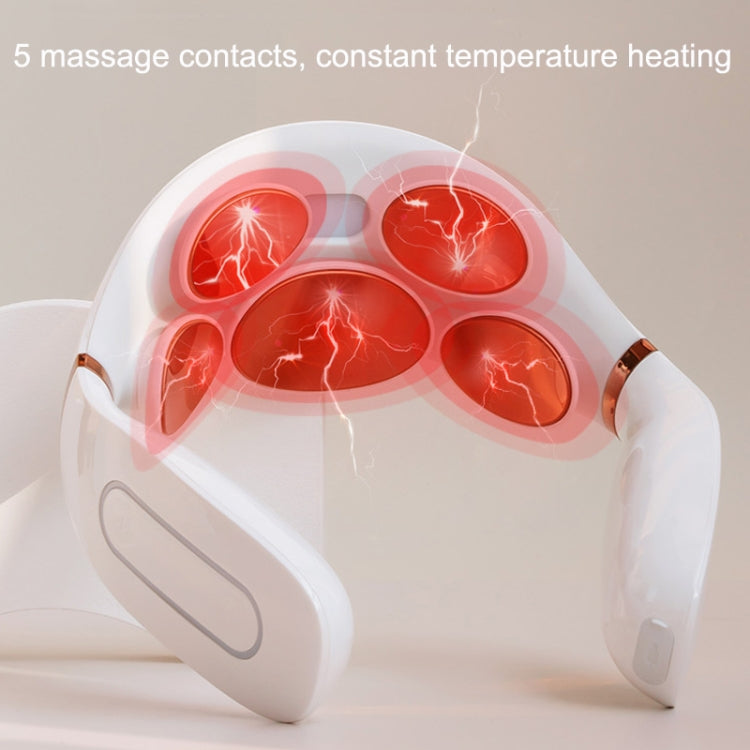 T12 Home Mini Automatic Pulse Smart Cervical Massager, Style: Flagship Model (White)
