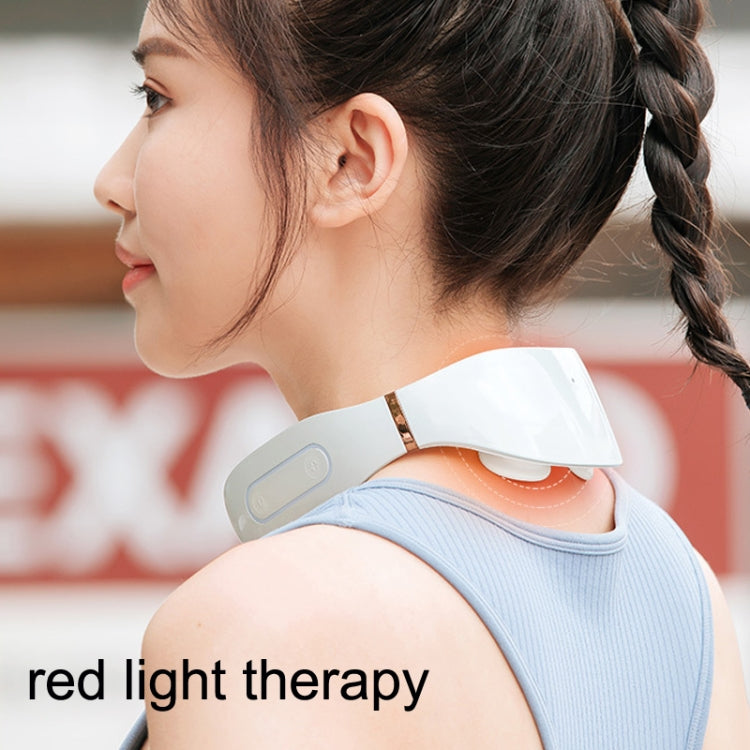 T12 Home Mini Automatic Pulse Smart Cervical Massager, Style: Flagship Model (White)
