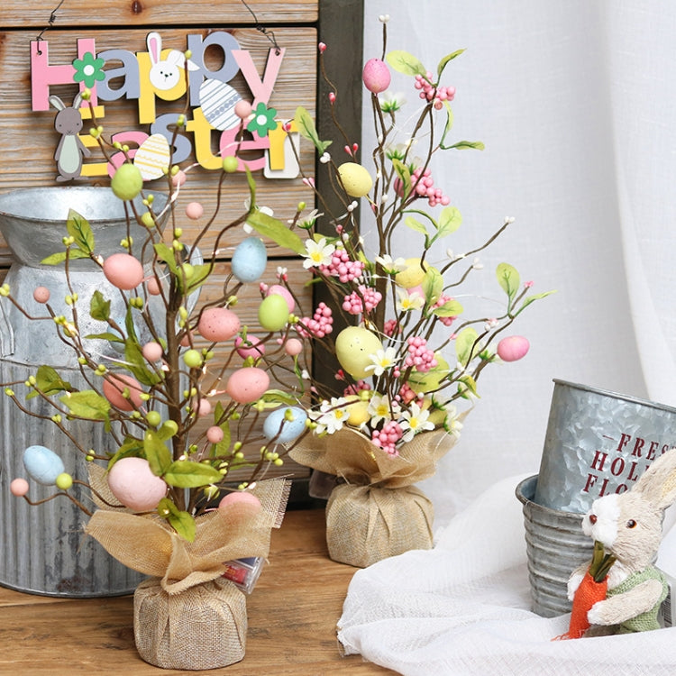 Easter LED Lights Colorful Egg Decorative Tree