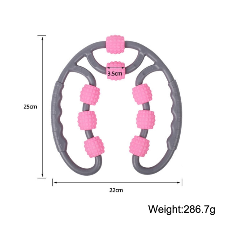 2 PCS Eight Round Yoga Training Roller Ring-Shaped Leg Massager
