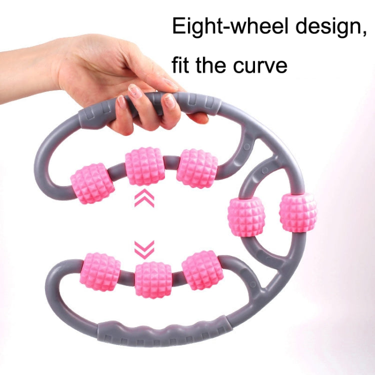 2 PCS Eight Round Yoga Training Roller Ring-Shaped Leg Massager