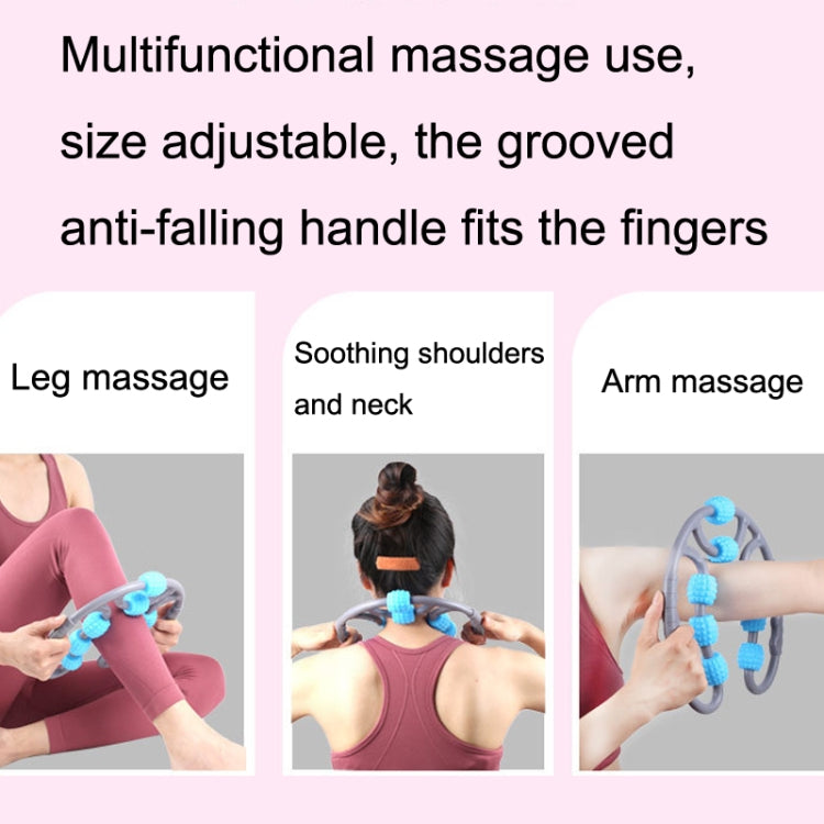 2 PCS Eight Round Yoga Training Roller Ring-Shaped Leg Massager