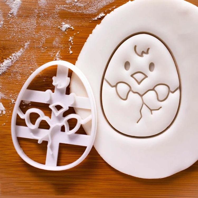 5 PCS BGMJ007 Cartoon Chick Bunny Cookie Mould