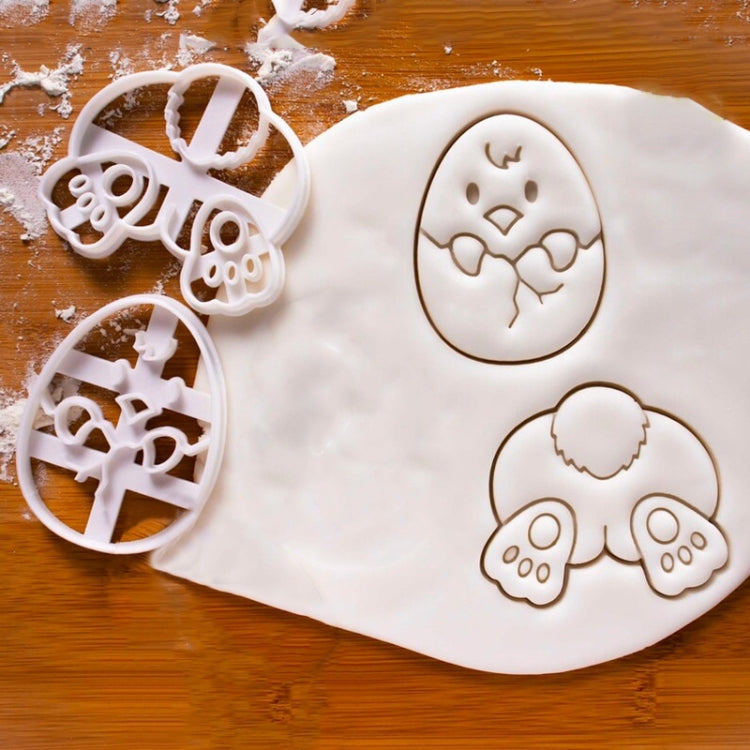 5 PCS BGMJ007 Cartoon Chick Bunny Cookie Mould