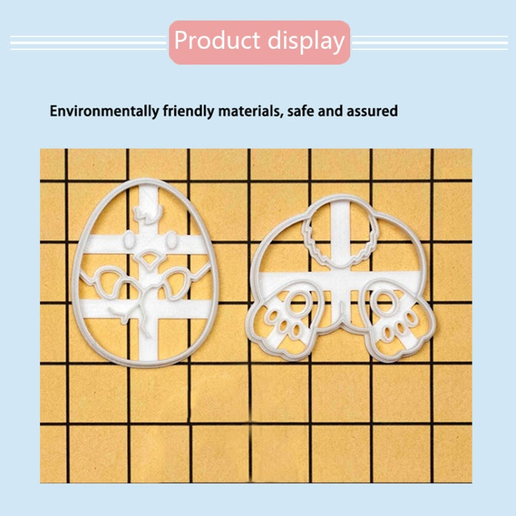 5 PCS BGMJ007 Cartoon Chick Bunny Cookie Mould