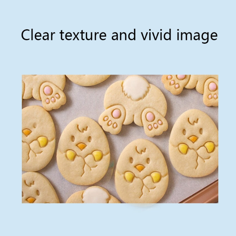 5 PCS BGMJ007 Cartoon Chick Bunny Cookie Mould