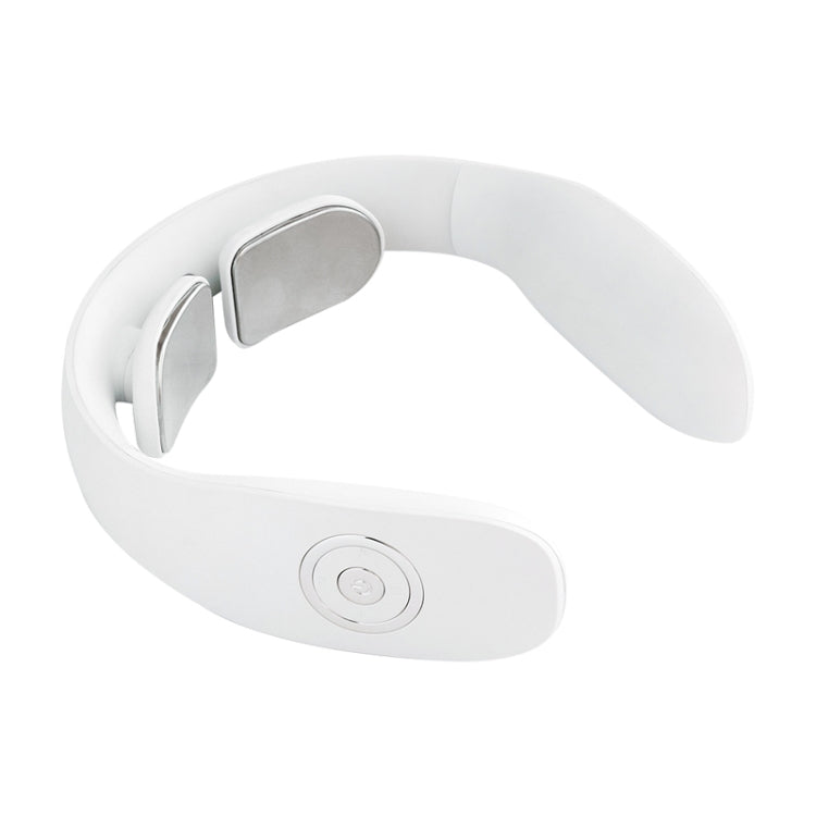 Smart Home Pulse Voice Mini Cervical Massager, Style: Standard Model(White)