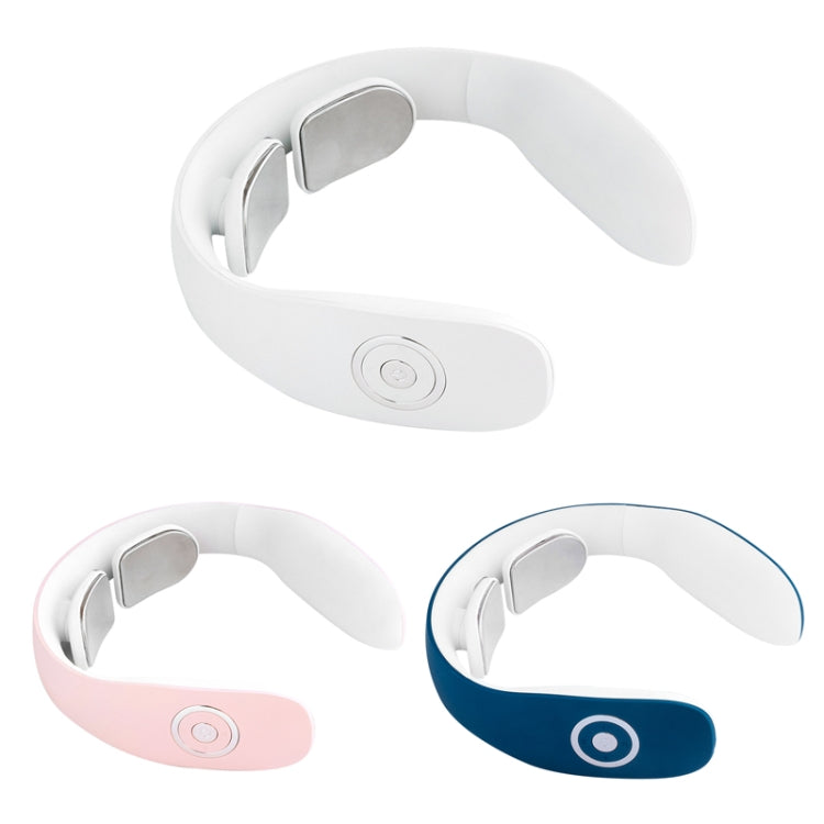Smart Home Pulse Voice Mini Cervical Massager, Style: Standard Model(White)