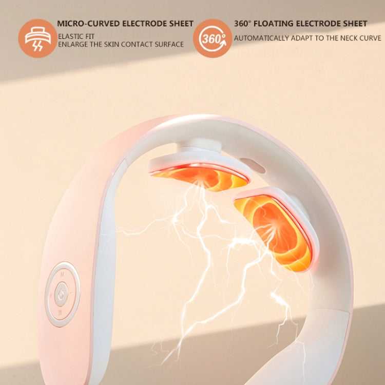 Smart Home Pulse Voice Mini Cervical Massager, Style: Standard Model(White)