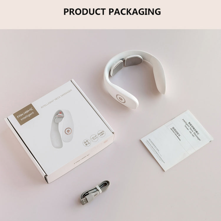 Smart Home Pulse Voice Mini Cervical Massager, Style: Standard Model(White)