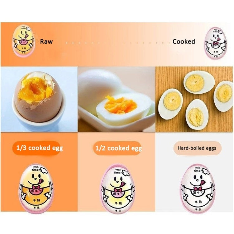 3 PCS Boiled Egg Timer Reminder Color-changing Cartoon Egg Timer, Specification: Green Chick