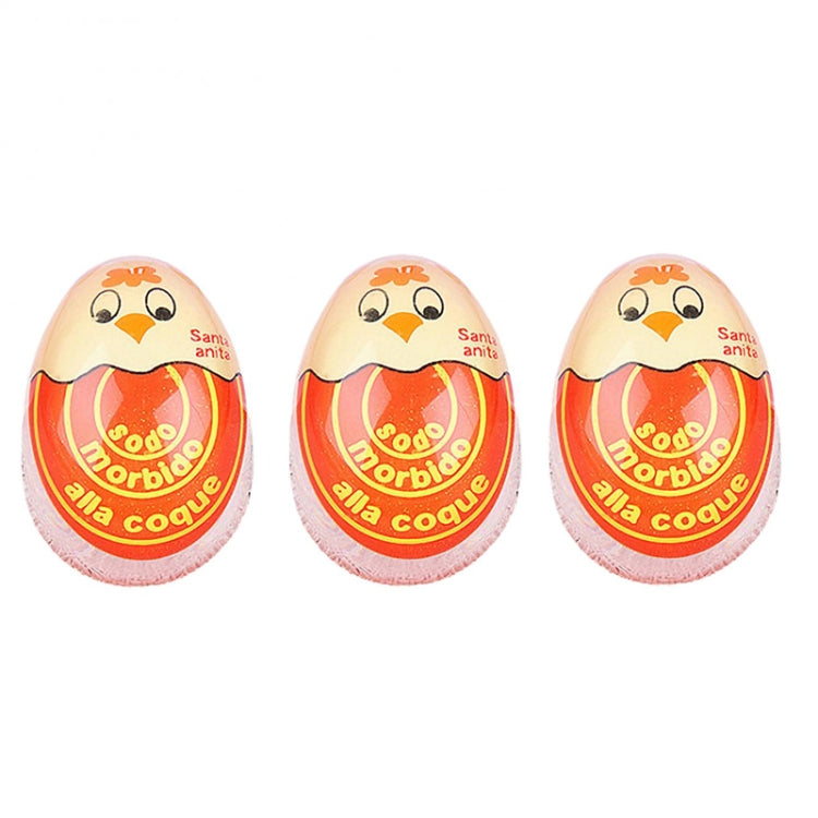 3 PCS Boiled Egg Timer Reminder Color-changing Cartoon Egg Timer, Specification: Orange Chick