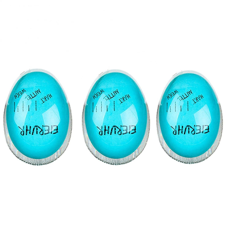3 PCS Boiled Egg Timer Reminder Color-changing Cartoon Egg Timer, Specification: Blue Alphabet
