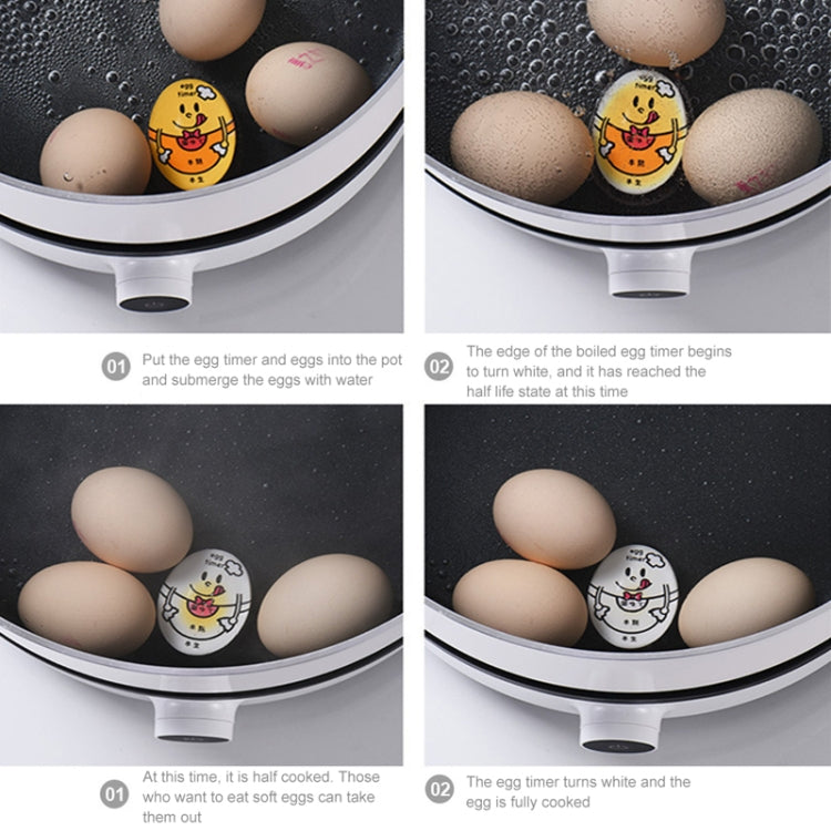 3 PCS Boiled Egg Timer Reminder Color-changing Cartoon Egg Timer, Specification: Blue Alphabet