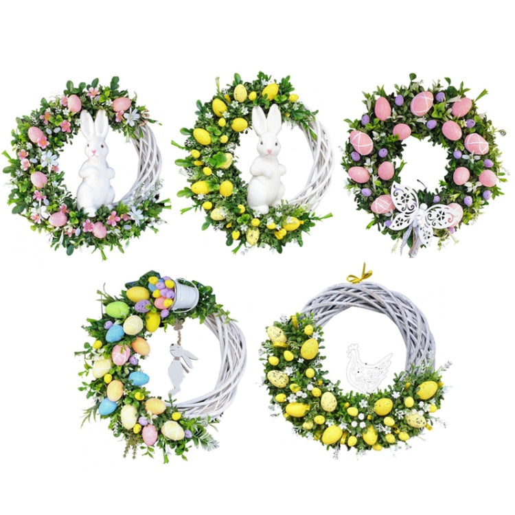 Easter Wreath Family Holiday Decoration Props