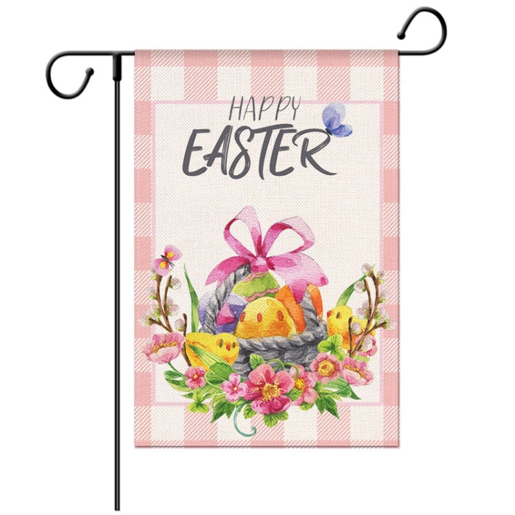 2 PCS Easter Decorative Linen Strong and Durable Garden Flag