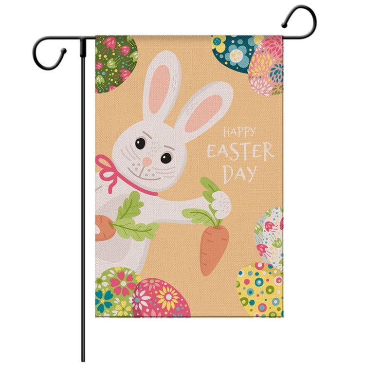 2 PCS Easter Decorative Linen Strong and Durable Garden Flag
