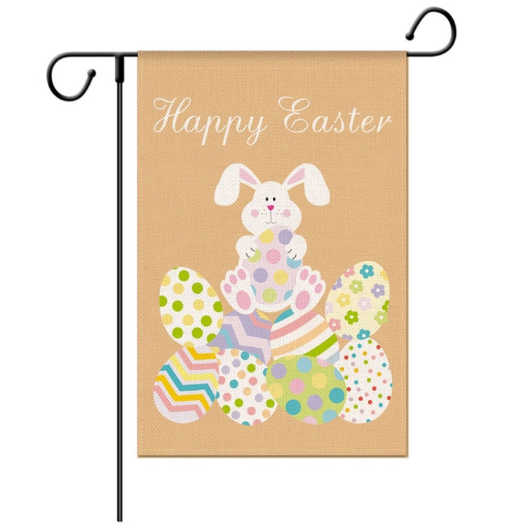 2 PCS Easter Decorative Linen Strong and Durable Garden Flag