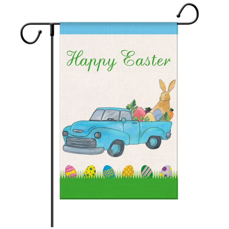 2 PCS Easter Decorative Linen Strong and Durable Garden Flag