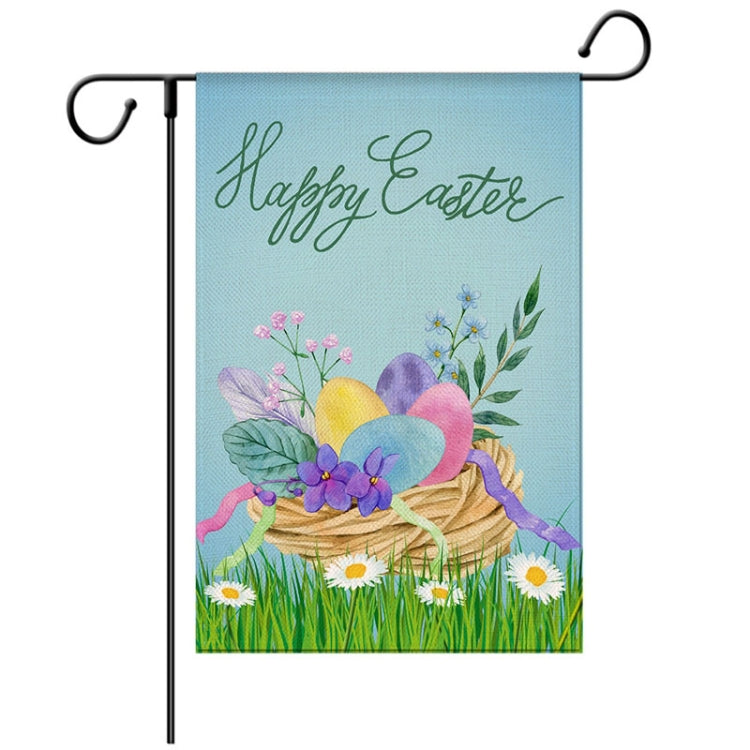 2 PCS Easter Decorative Linen Strong and Durable Garden Flag