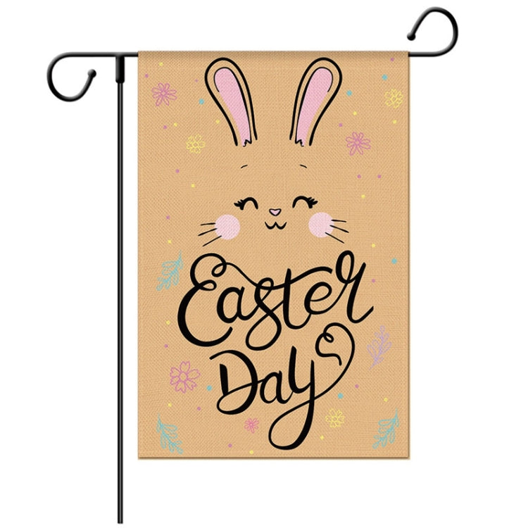 2 PCS Easter Decorative Linen Strong and Durable Garden Flag