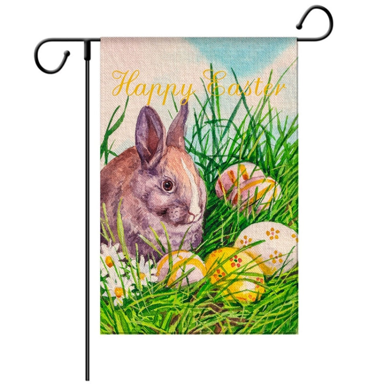 2 PCS Easter Decorative Linen Strong and Durable Garden Flag