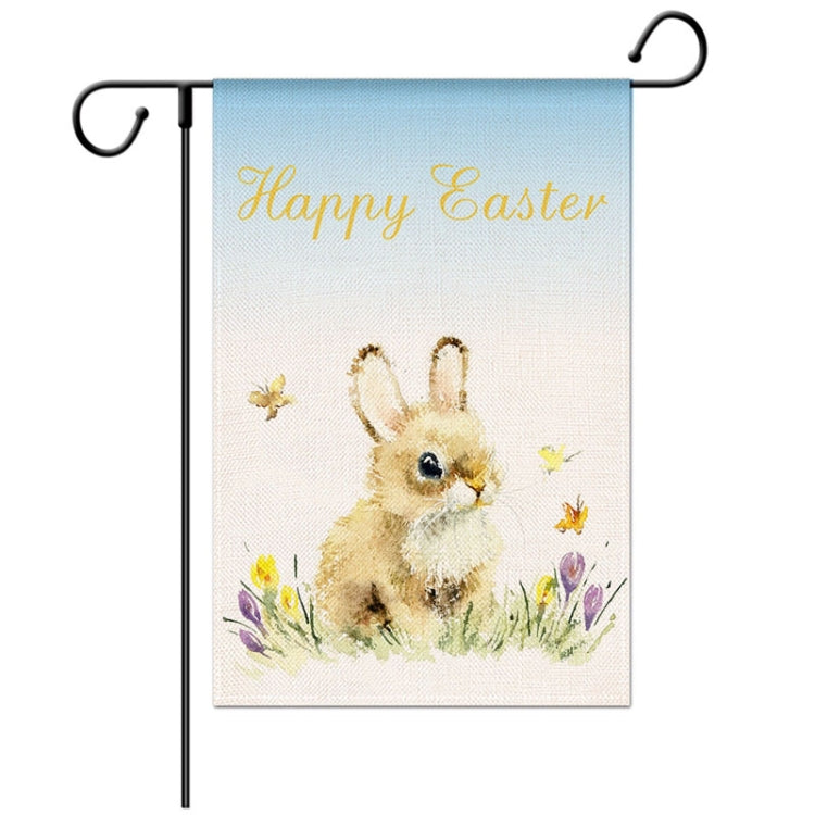 2 PCS Easter Decorative Linen Strong and Durable Garden Flag
