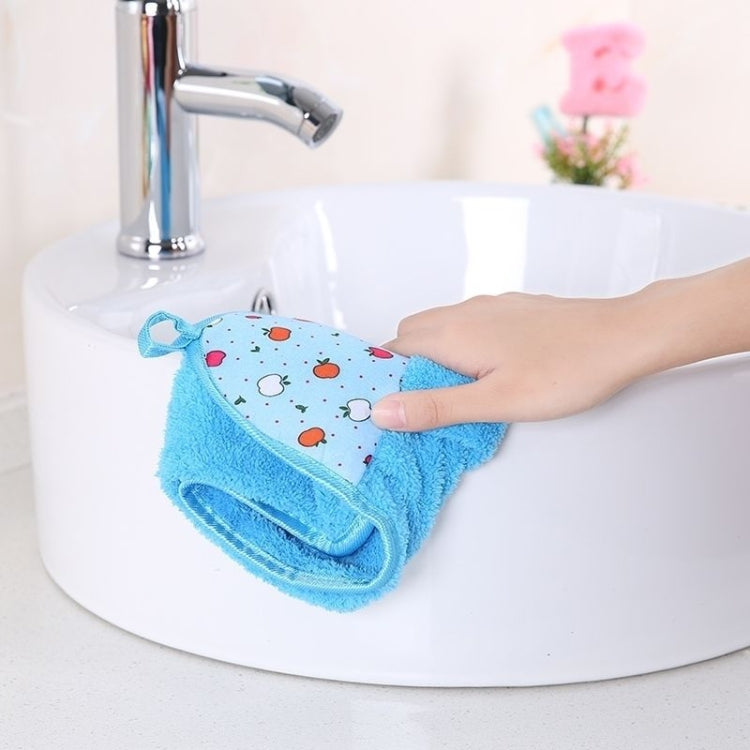 10 PCS Kitchen Hand Towel Absorbent Coral Fleece Thickened Rag