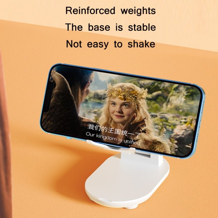 T1 Home Desktop Mobile Phone Selfie Live Broadcast Bracket, Colour: Blue Green With Mirror