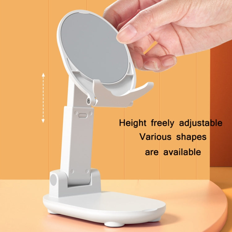 T1 Home Desktop Mobile Phone Selfie Live Broadcast Bracket, Colour: Yellow