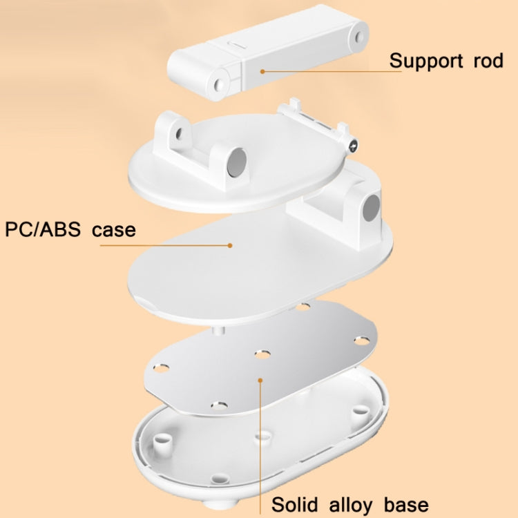 T1 Home Desktop Mobile Phone Selfie Live Broadcast Bracket, Colour: Rose Red
