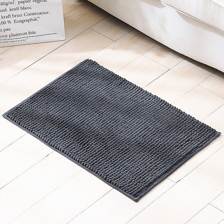 2 PCS Short-haired Large Particle Chenille Carpet Absorbent Doormat, Size: 40x60cm