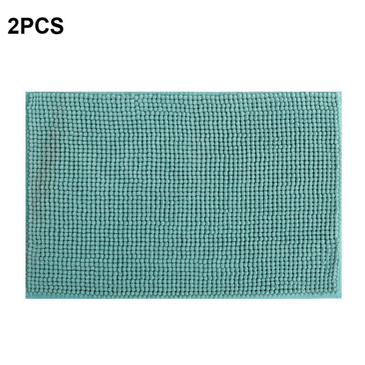 2 PCS Short-haired Large Particle Chenille Carpet Absorbent Doormat, Size: 50x80cm
