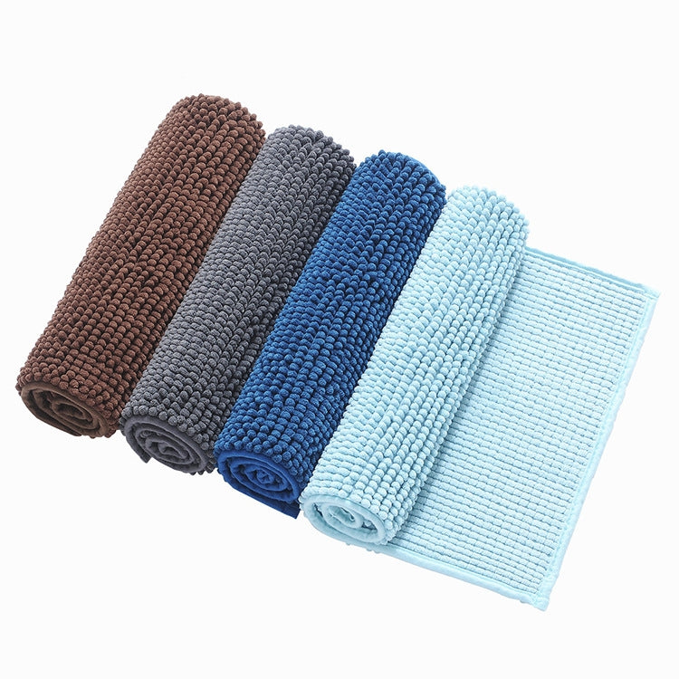 2 PCS Short-haired Large Particle Chenille Carpet Absorbent Doormat, Size: 50x80cm