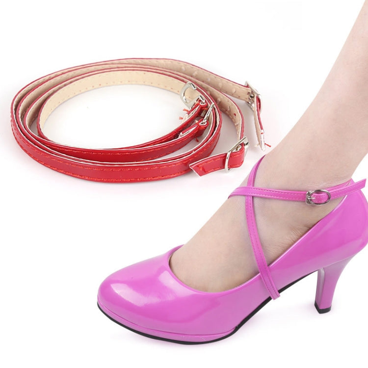 3 Pairs Cross Section High Heels Leather Shoes Anti-Heel Laces