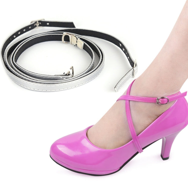 3 Pairs Cross Section High Heels Leather Shoes Anti-Heel Laces