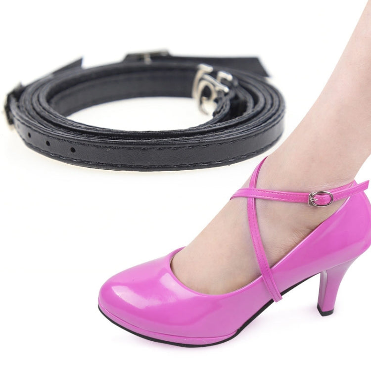 3 Pairs Cross Section High Heels Leather Shoes Anti-Heel Laces