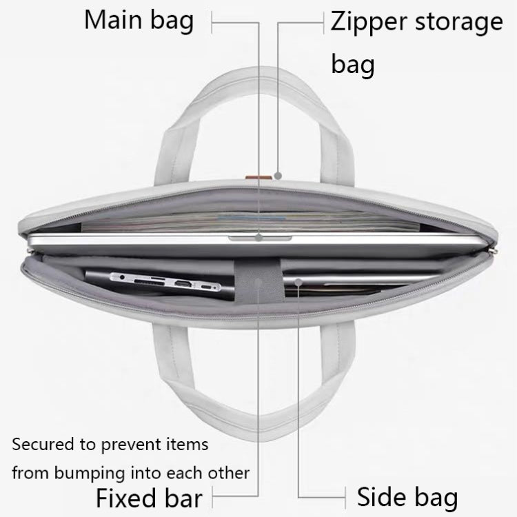 PU Waterproof Wear-resistant Laptop Bag, Size: 13-13.3 inch
