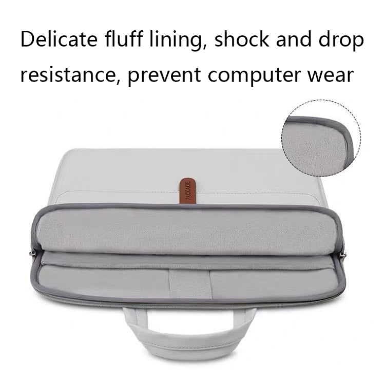 PU Waterproof Wear-resistant Laptop Bag, Size: 15-15.6 inch