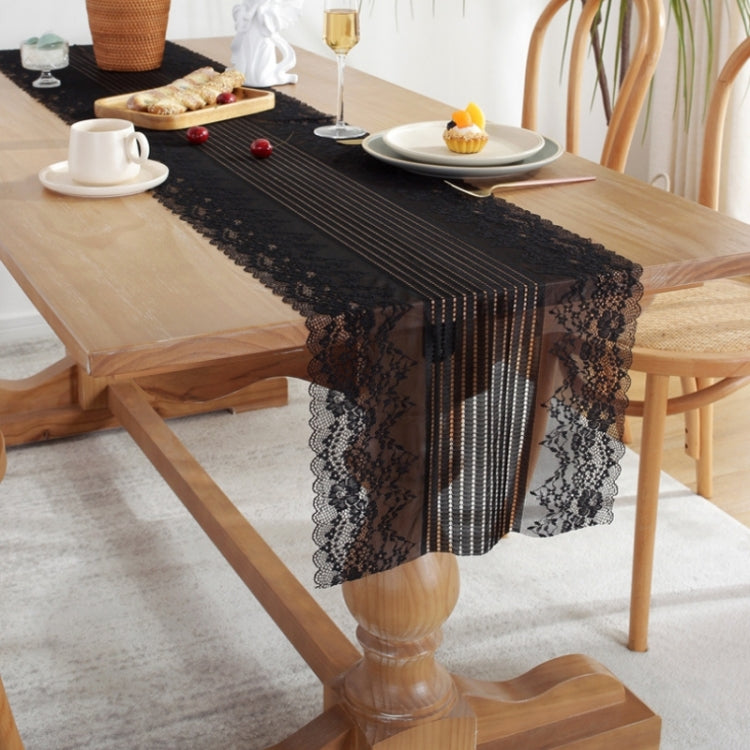 Romantic Lace Table Runner Wedding Decoration, Size: 140cm
