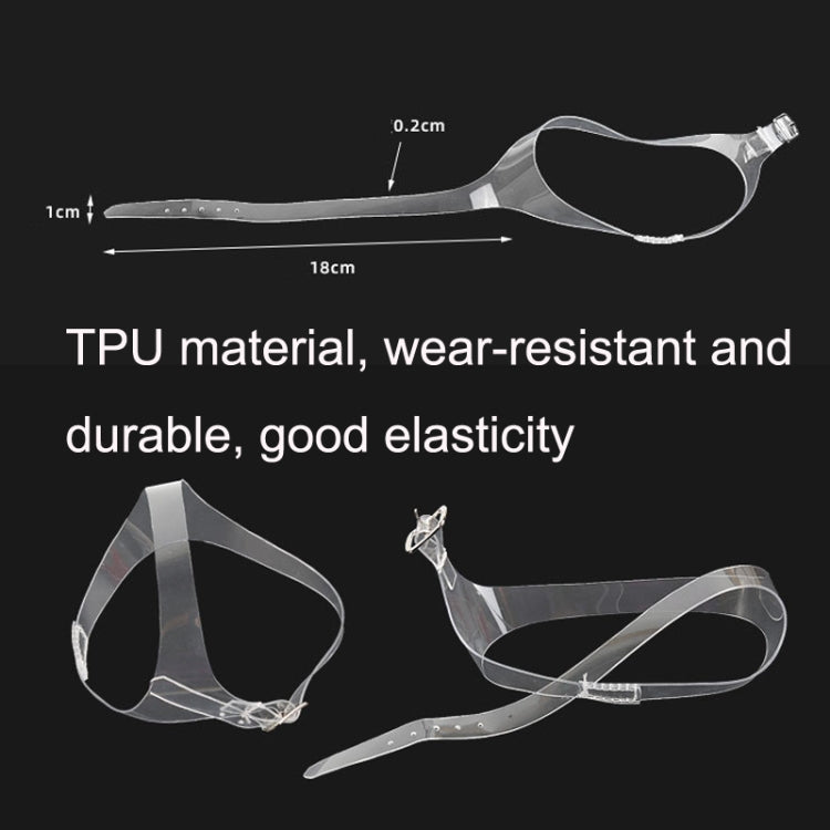 5 Pairs Transparent Multi-Function Triangle Invisible Anti-Heel Shoelaces(Transparent)