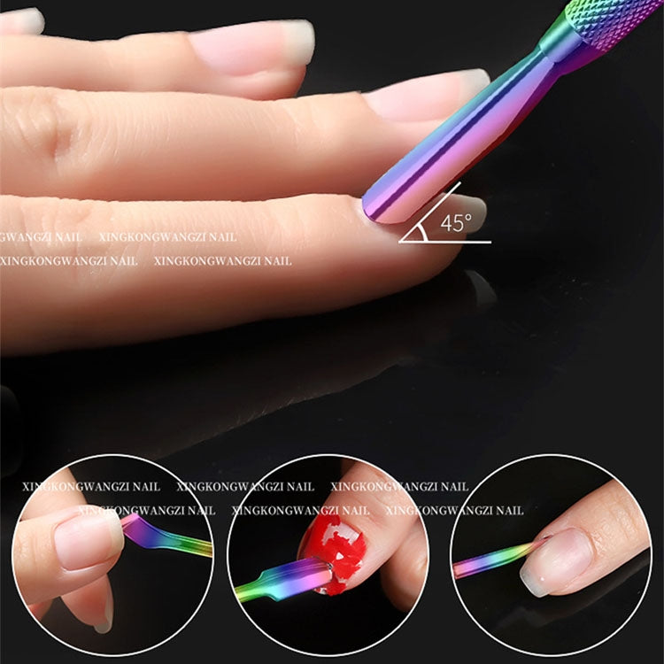 3 PCS / Set Gold-Plated Beauty Steel Push Stainless Steel To Dead Skin Tool(GT-02)