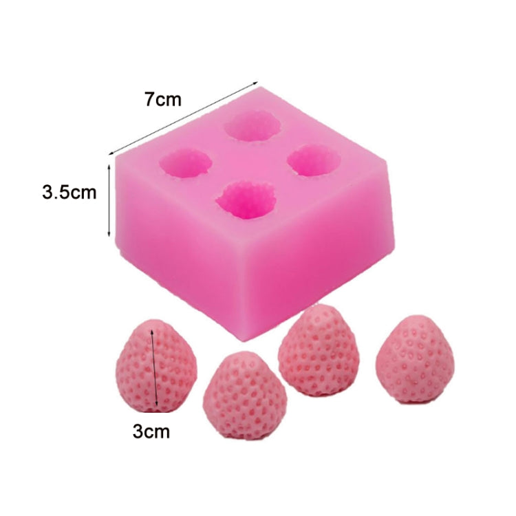 DIY Strawberry Chocolate Baking Silicone Mold(Pink)