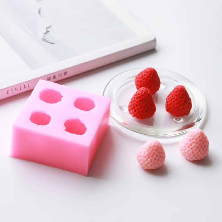 DIY Strawberry Chocolate Baking Silicone Mold(Pink)