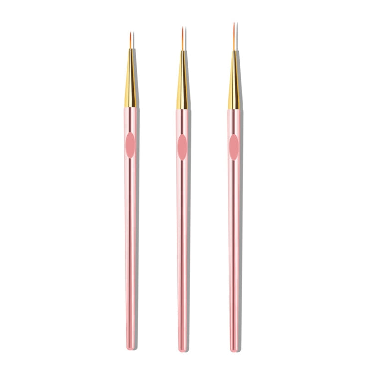 3 Sets 3 In 1 Electric Plating Rod Manicure Pencil(Rose Gold)