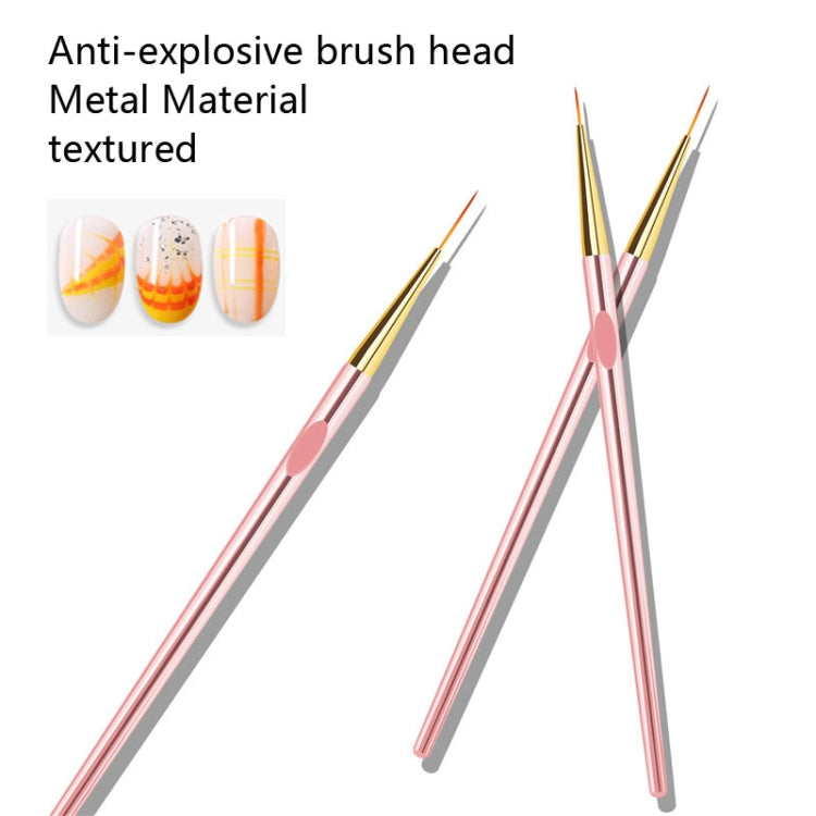 3 Sets 3 In 1 Electric Plating Rod Manicure Pencil(Rose Gold)