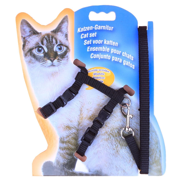 5 PCS I-shaped Nylon Cat Leash Pet Chest Strap