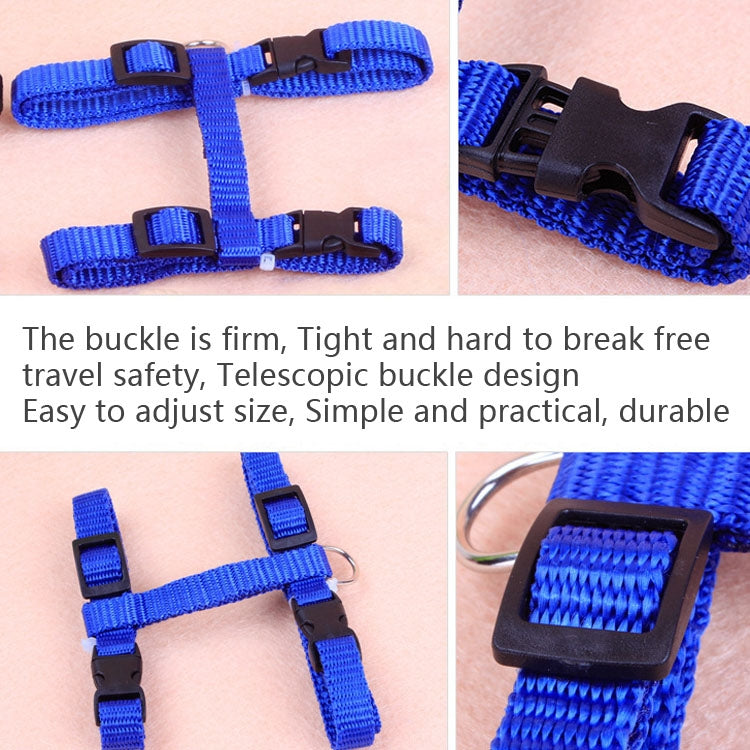 5 PCS I-shaped Nylon Cat Leash Pet Chest Strap